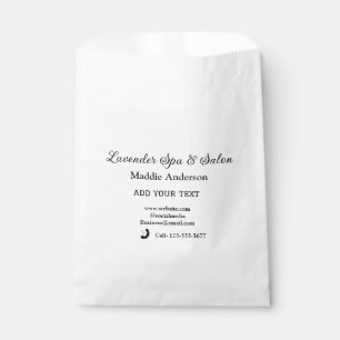 travel spa salon guest information vacation beach favour bag