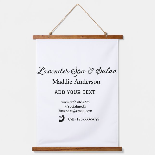 travel spa salon guest information vacation beach  hanging tapestry (Front)