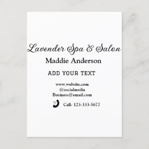 travel spa salon guest information vacation beach  postcard