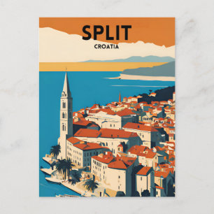 Travel Split Croatia Postcard