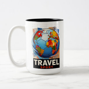 Travel sports Two-Tone coffee mug