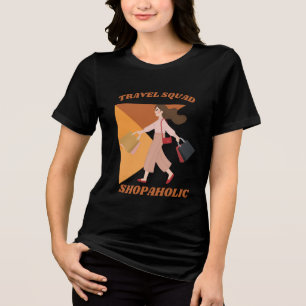 Travel Squad Shopaholic Retail Therapy Tri-Blend Shirt
