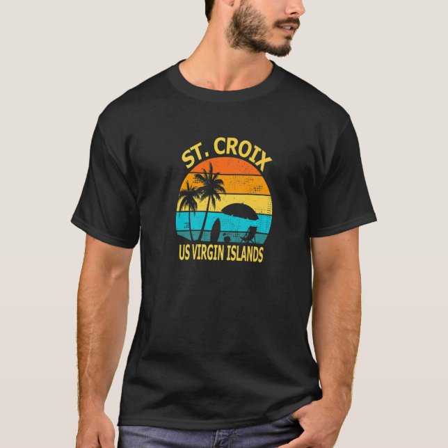 Travel St Croix Us Virgin Island Vacation Souvenir T-Shirt (Front)