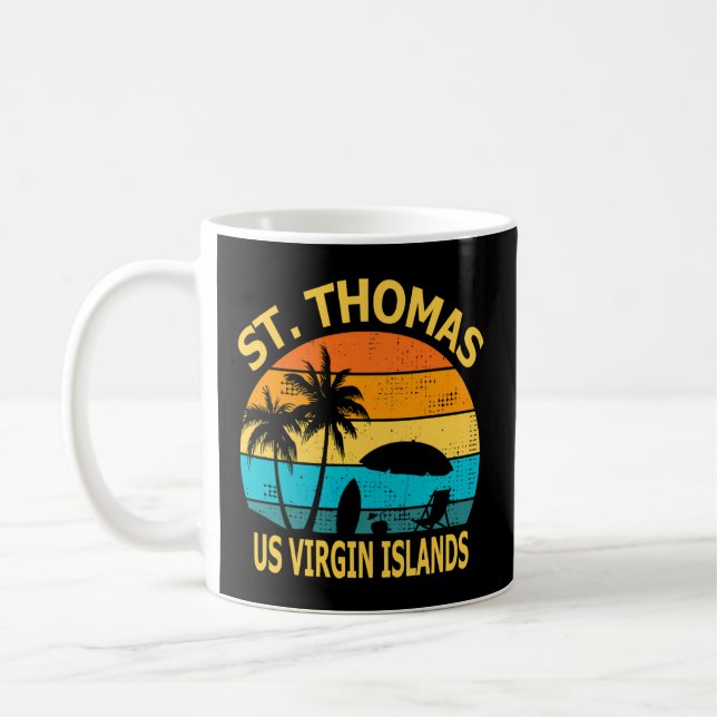 Travel St Thomas Us Virgin Islands Vacation Coffee Mug (Left)