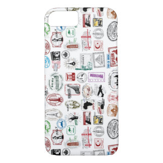 Travel Stamps Pattern Phone Case