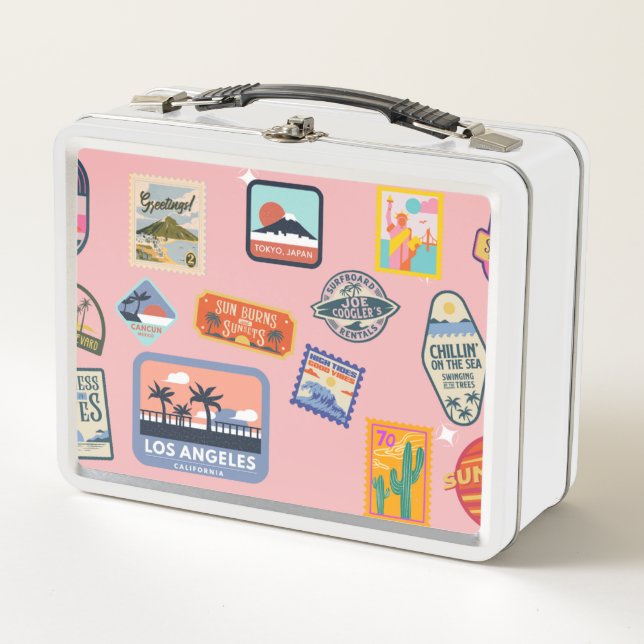 Travel Sticker Lunch Box (Front)