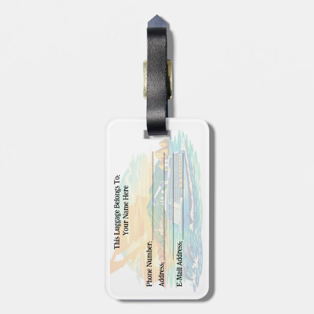 Travel Tag for Cruise (Back Vertical)