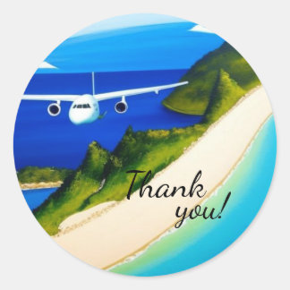 Travel Thank You Stickers