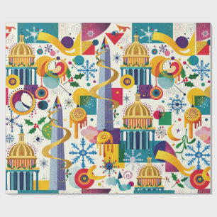 Travel The USA, Allegory of Washington D.C. Wrapping Paper