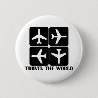 Travel the World 6 Cm Round Badge
