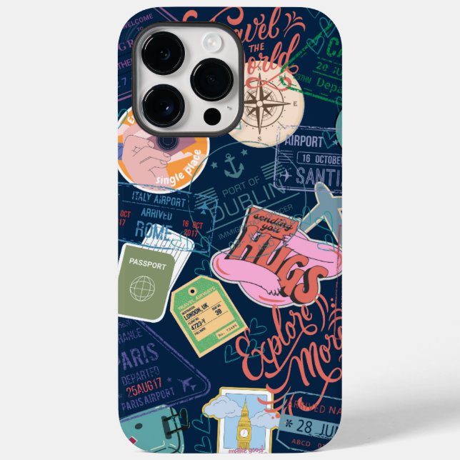 Travel the World Case-Mate iPhone Case (Back)