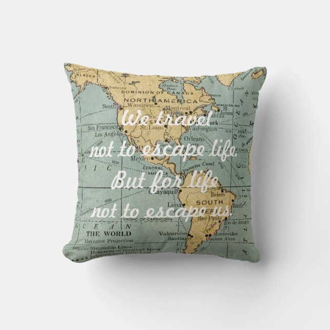 Travel the World Cushion (Front)