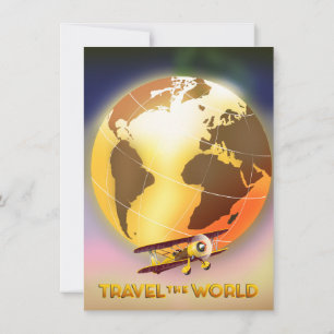 Travel the World Invitation