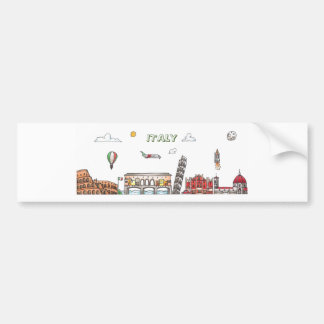 Travel the World - Italy Bumper Sticker
