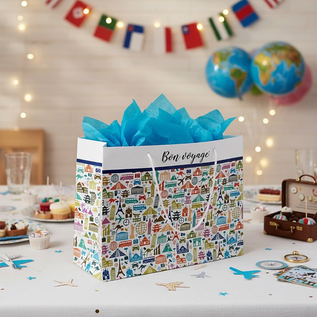 Travel the world  large gift bag (Creator Uploaded)