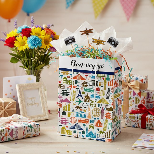 Travel the world medium gift bag (Creator Uploaded)