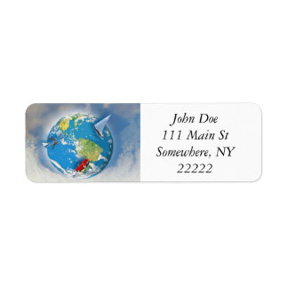 Travel the World Return Address Label