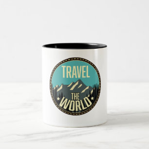 Travel the World Two-Tone Coffee Mug