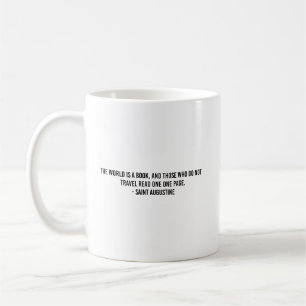 Travel the world typography coffee mug