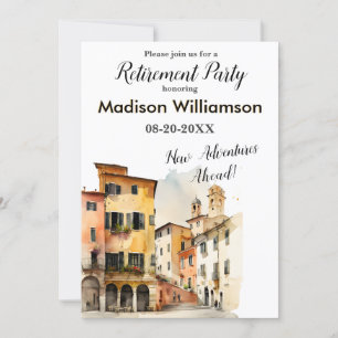 Travel Theme Retirement Party Invitation