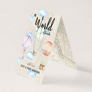 Travel Themed Baby Shower Thank You Note