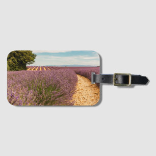 Travel Themed Gift with Lavender Photo Luggage Tag