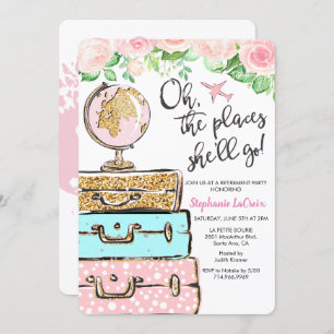 Travel Themed Retirement Party Invitation