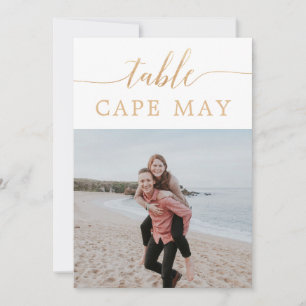 Travel Themed Wedding Photo Table Number Cards