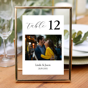 Travel Themed Wedding Photo Table Number Cards