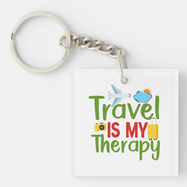 Travel Therapy and Inspiration, Lifetime Adventure Key Ring (Front)