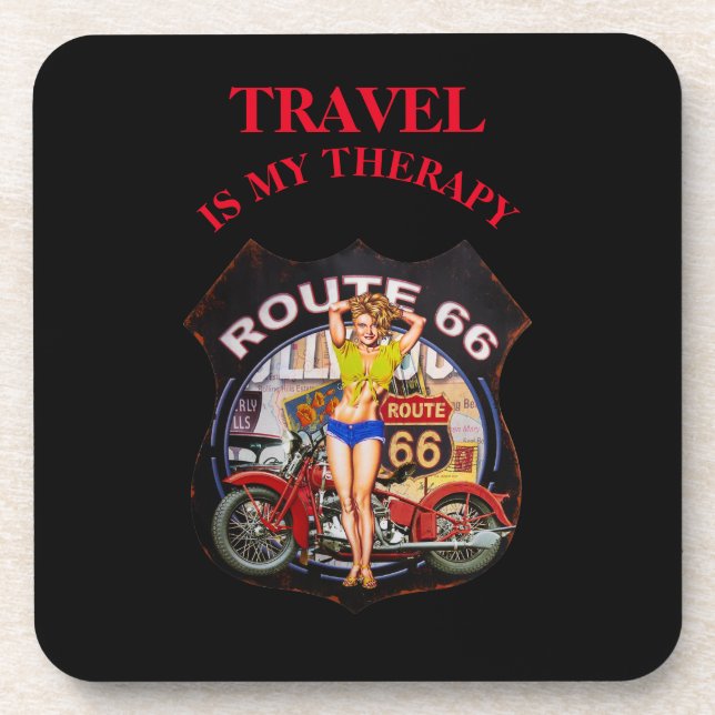 TRAVEL therapy design  Coaster (Front)