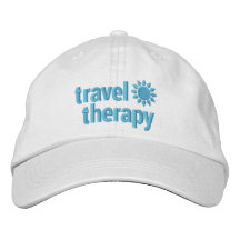 Travel Therapy Embroidered Baseball Hat