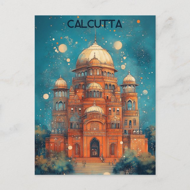 Travel to Calcutta India Postcard (Front)