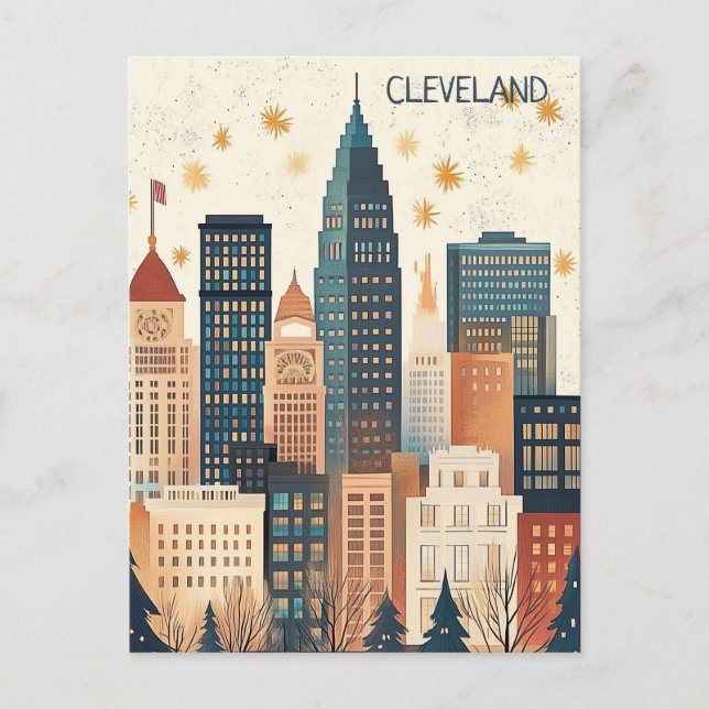 Travel to Cleveland Ohio Postcard (Front)