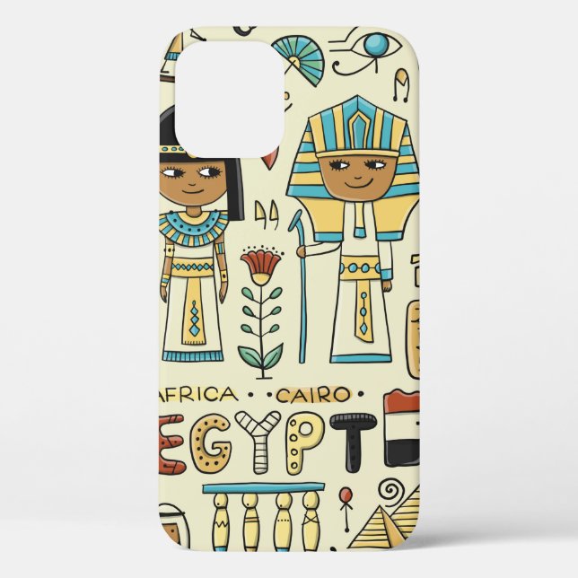 Travel to Egypt. Seamless pattern Case-Mate iPhone Case (Back)
