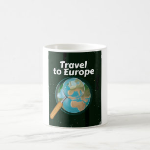 Travel To Europe vacation poster Coffee Mug