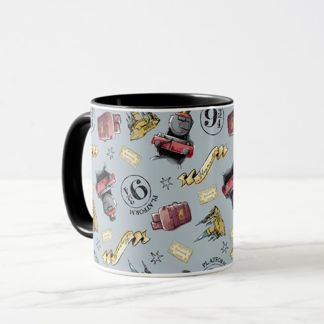 Travel To HOGWARTS™ Pattern Mug (Front Left)