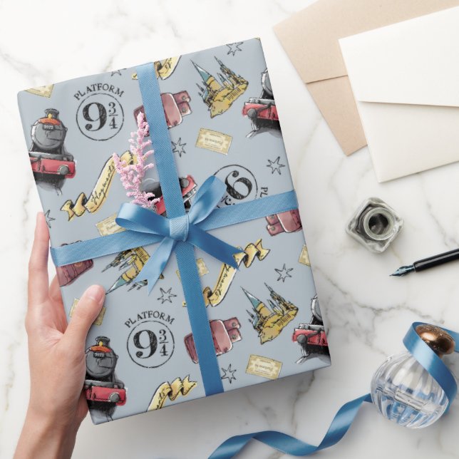 Travel To HOGWARTS™ Pattern Wrapping Paper (Gifting)