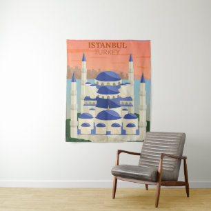 Travel to Istanbul Turkey Tapestry