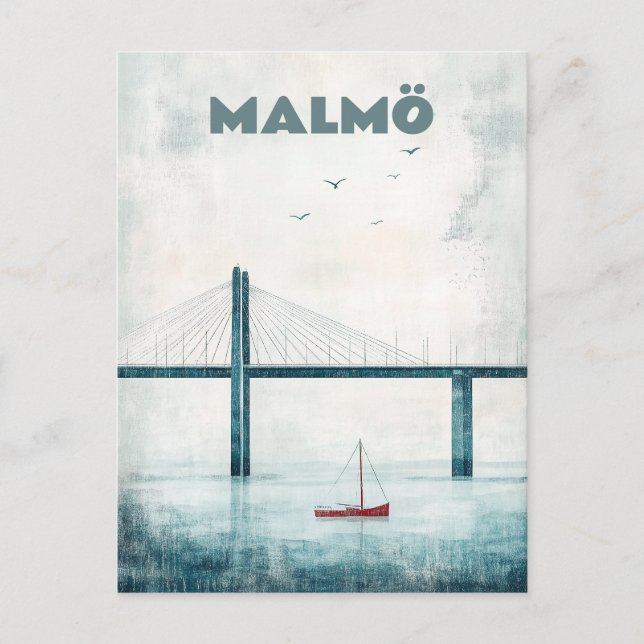 Travel to Malmö Sweden Postcard (Front)