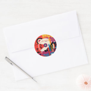Travel to Mars Classic Round Sticker