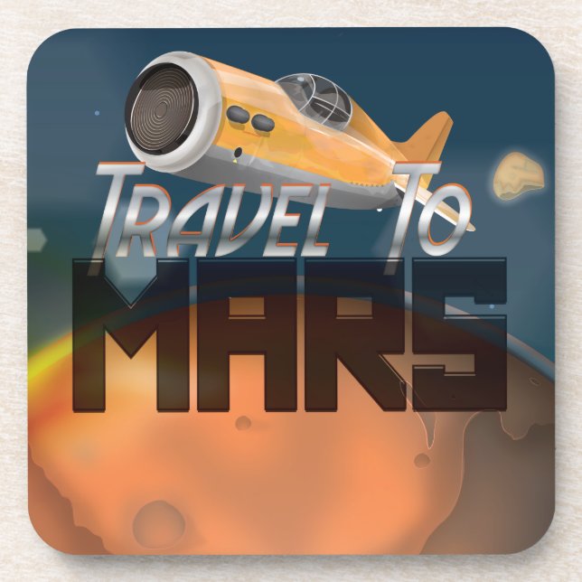 Travel To Mars Coaster (Front)
