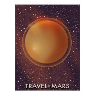 Travel to Mars Poster