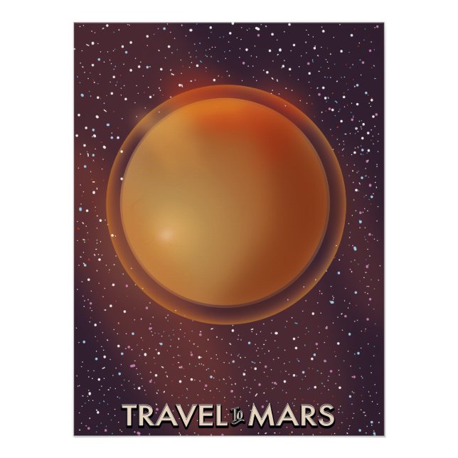 Travel to Mars Poster (Front)