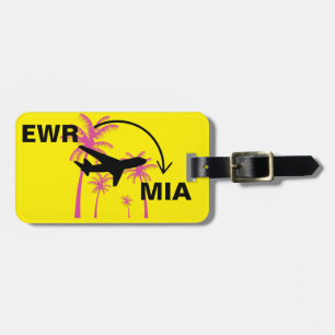 Travel to Miami Florida Luggage Tag