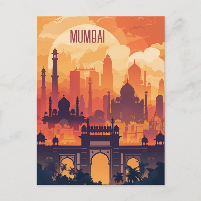 Travel to Mumbai Postcard (Front)