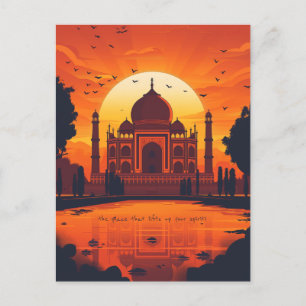 Travel to New Delhi Postcard