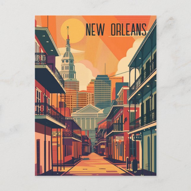 Travel to New Orleans Postcard (Front)