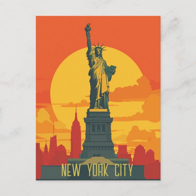 Travel to New York City Postcard (Front)