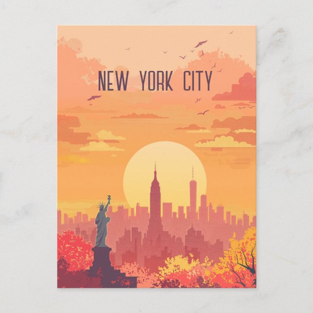 Travel to New York City Postcard (Front)